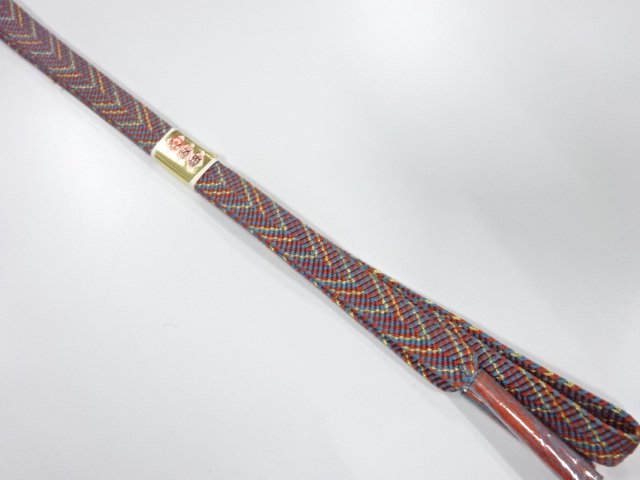 JAPANESE KIMONO / UNUSED KOREI HAND-TIED OBIJIME